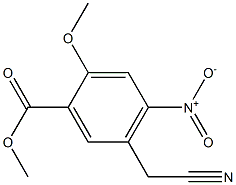 methyl 5-(cyanomethyl)-2-methoxy-4-nitrobenzoate Struktur