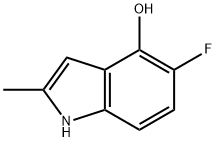 5-Fluoro-2-methyl-1H-indol-4-ol,1260774-25-1,结构式