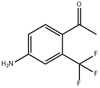 1-(4-Amino-2-trifluoromethyl-phenyl)-ethanone 化学構造式