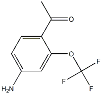 1-(4-Amino-2-trifluoromethoxy-phenyl)-ethanone Struktur
