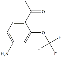 1-(4-Amino-2-trifluoromethoxy-phenyl)-ethanone 化学構造式