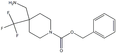 4-Aminomethyl-4-trifluoromethyl-piperidine-1-carboxylic acid benzyl ester|