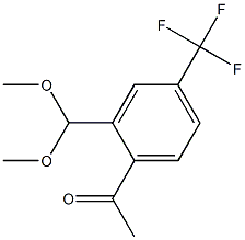 1-(2-(dimethoxymethyl)-4-(trifluoromethyl)phenyl)ethanone 化学構造式