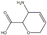 3-Amino-3,6-dihydro-2H-pyran-2-carboxylic acid Structure