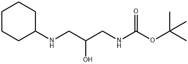tert-butyl 3-(cyclohexylamino)-2-hydroxypropylcarbamate,1260789-28-3,结构式