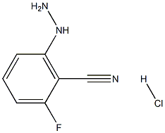 2-fluoro-6-hydrazinylbenzonitrile hydrochloride Structure