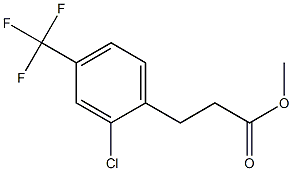 3-(2-Chloro-4-trifluoromethyl-phenyl)-propionic acid methyl ester Structure