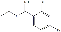 ethyl 4-bromo-2-chlorobenzimidate 化学構造式