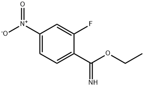 2-fluoro-4-nitro-benzimidic acid ethyl ester|