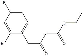 ethyl 4-(2-bromo-4-fluorophenyl)-3-oxobutanoate Struktur
