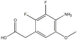 1-(4-Amino-2,3-difluoro-5-methoxy-phenyl)-acetic acid Structure