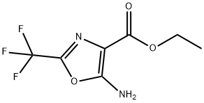 ethyl 5-amino-2-(trifluoromethyl)oxazole-4-carboxylate 化学構造式