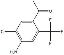 1-(4-Amino-5-chloro-2-trifluoromethyl-phenyl)-ethanone Structure