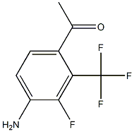 1-(4-Amino-3-fluoro-2-trifluoromethyl-phenyl)-ethanone Structure