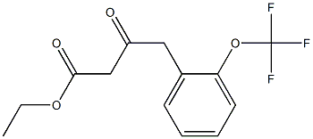 ethyl 3-oxo-4-(2-(trifluoromethoxy)phenyl)butanoate Structure