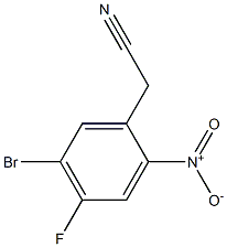 2-(5-bromo-4-fluoro-2-nitrophenyl)acetonitrile,1260828-57-6,结构式