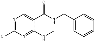 N-Benzyl-2-chloro-4-(methylamino)pyrimidine-5-carboxamide,1260843-73-9,结构式