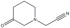 2-(3-oxopiperidin-1-yl)acetonitrile Struktur