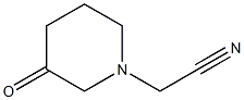 2-(3-oxopiperidin-1-yl)acetonitrile Structure