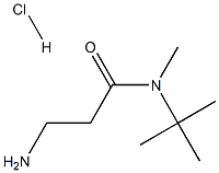 3-Amino-N-tert-butyl-N-methylpropanamide hydrochloride Struktur