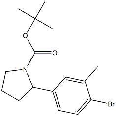 1260884-60-3 tert-butyl 2-(4-bromo-3-methylphenyl)pyrrolidine-1-carboxylate