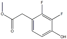 (2,3-Difluoro-4-hydroxy-phenyl)-acetic acid methyl ester Structure