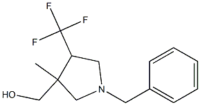 (1-Benzyl-3-methyl-4-trifluoromethyl-pyrrolidin-3-yl)-methanol Structure