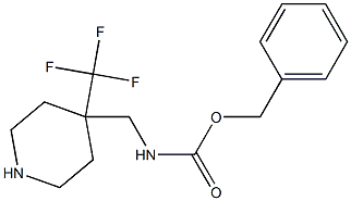 (4-Trifluoromethyl-piperidin-4-ylmethyl)-carbamic acid benzyl ester|