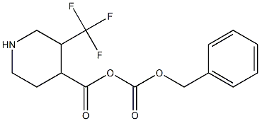 3-Trifluoromethyl-piperidine-1,4-dicarboxylic acid 1-benzyl ester Structure