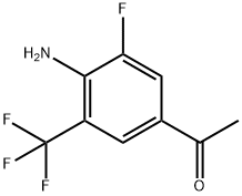 1-(4-Amino-3-fluoro-5-trifluoromethyl-phenyl)-ethanone,1260895-98-4,结构式