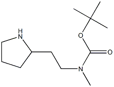 Methyl-(2-pyrrolidin-2-yl-ethyl)-carbamic acid tert-butyl ester,1260897-40-2,结构式