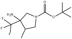 1260901-29-8 3-Amino-4-methyl-3-trifluoromethyl-pyrrolidine-1-carboxylic acid tert-butyl ester