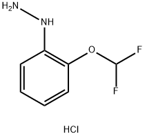 (2-(difluoromethoxy)phenyl)hydrazine hydrochloride Struktur