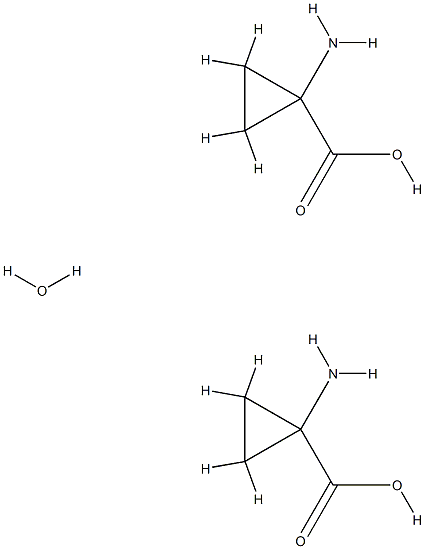 Cyclopropanecarboxylicacid,1-amino-,hydrate(2:1)(9CI),126115-44-4,结构式