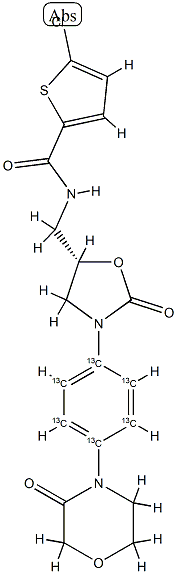 利伐沙班-13C6, 1261392-59-9, 结构式