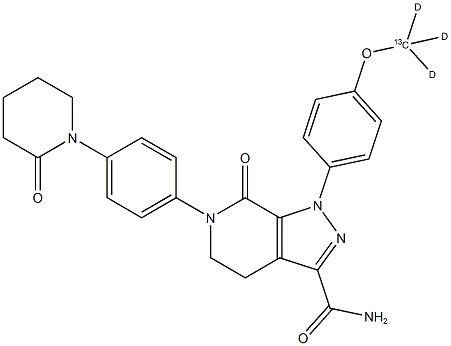 Apixaban-13C-D3 Struktur