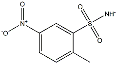 Benzenesulfonamide,  2-methyl-5-nitro-,  ion(1-) 结构式