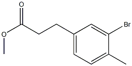 methyl 3-(3-bromo-4-methylphenyl)propanoate Structure