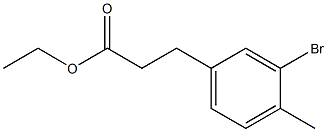 ethyl 3-(3-bromo-4-methylphenyl)propanoate Structure