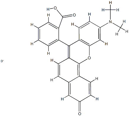 5-(6)-CARBOXY RHODFLUOR (KNOWN AS SNARF[R]-1, TM OF MOLECULAR PROBES),126208-12-6,结构式