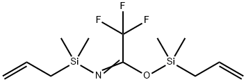 N-methylallyldimethylsilyltrifluoroacetic acid 化学構造式