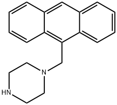 1-(9-anthracenylmethyl)piperazine,126257-22-5,结构式