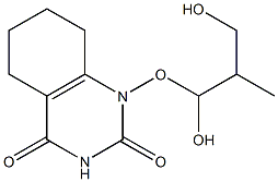 1-(1,3-dihydroxy-2-propoxymethyl)-5,6-tetramethyleneuracil 结构式