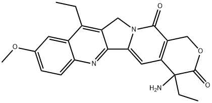 7-ethyl-10-methoxy-20-deoxyaminocamptothecin Structure