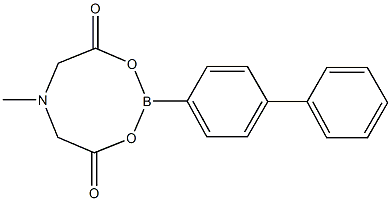 2-([1,1'-ビフェニル]-4-イル)-6-メチル-1,3,6,2-ジオキサザボロカン-4,8-ジオン 化学構造式