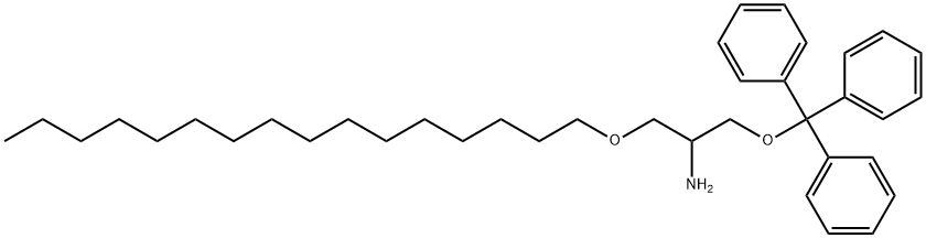 (+/-)-2-Amino-2-desoxy-3-O-hexadecyl-1-O-(triphenylmethyl)glycerol,1263034-14-5,结构式