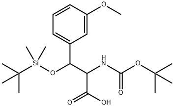 2-TERT-BUTOXYCARBONYLAMINO-3-(TERT-BUTYL-DIMETHYL-SILANYLOXY)-3-(3-METHOXY-PHENYL)-PROPIONIC ACIDD,1263093-83-9,结构式