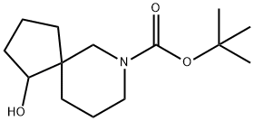 tert-butyl 1-hydroxy-7-azaspiro[4.5]decane-7-carboxylate Struktur