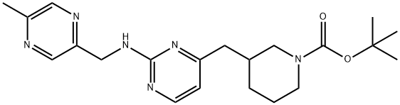 N-Boc-3-[[2-[[(5-Methyl-2-pyrazinyl)Methyl]aMino]-4-pyriMidinyl]Methyl]-1-piperidine|N-BOC-3-[[2-[[(5-甲基-2-吡嗪基)甲基 ]氨基]-4-嘧啶基]甲基]-1-哌啶