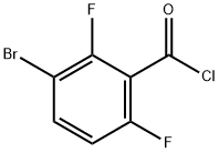 3-Brom-2.6-difluor-benzoesaeurechlorid 结构式